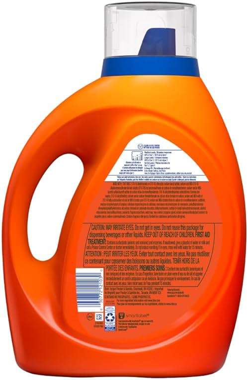 Tide Laundry Detergent Liquid, Original Scent, 80 Loads, 100 FL OZ, Works on 100% of Common Stains, Laundry Soap, Liquid Laundry Detergent - Image 15