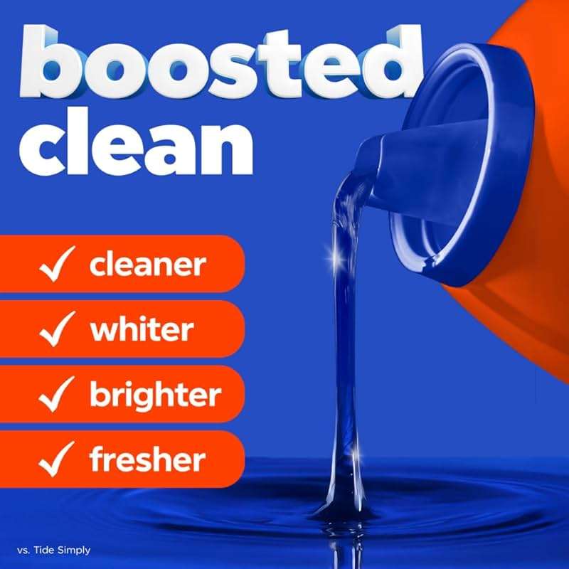 Tide Laundry Detergent Liquid, Original Scent, 80 Loads, 100 FL OZ, Works on 100% of Common Stains, Laundry Soap, Liquid Laundry Detergent - Image 3