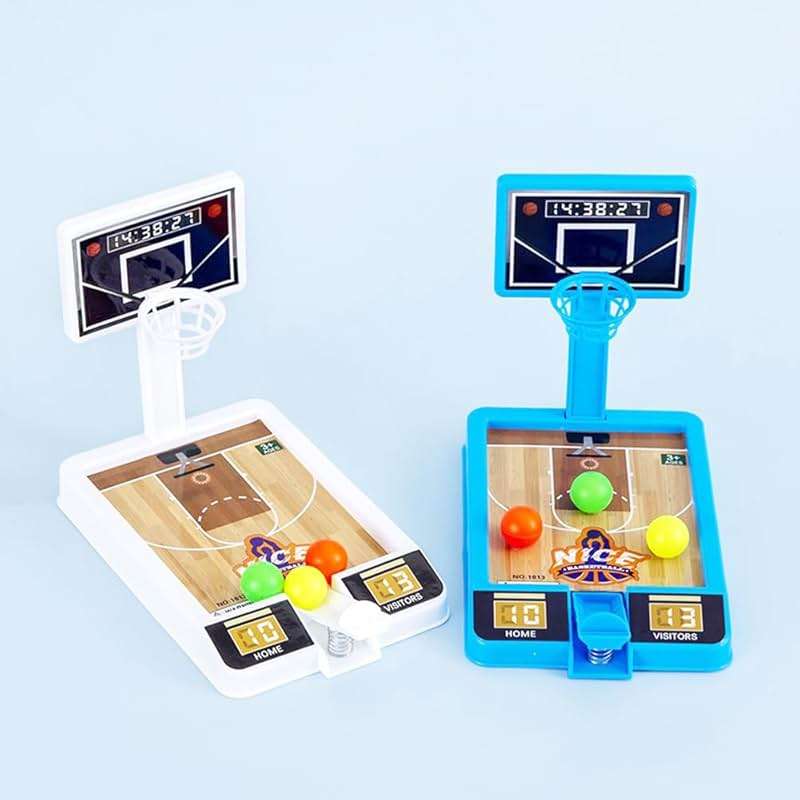 2 Pack Basketball Game Toys, Tabletop Basketball Shooting Game for Kids and Adults, Desk Games for Office for Adult to Reduce Stress, Basketball Party Favors Classroom Prizes for Boys Girls - Image 5