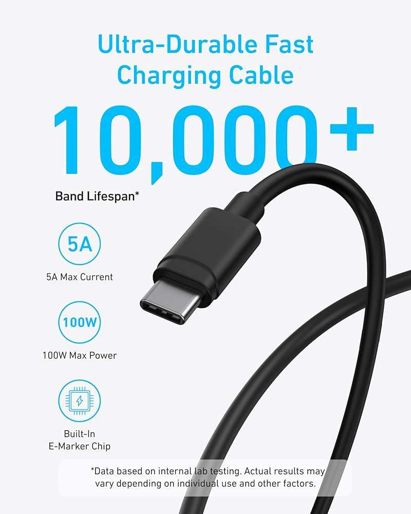 Anker 45W USB C Charger Block, Type C Charger Fast Charging for iPhone 17/16 Series, Phone Charger with USB-C Cable for iPad, Galaxy S24 Ultra (2-Pack, 5 ft Cable Included) - Image 6