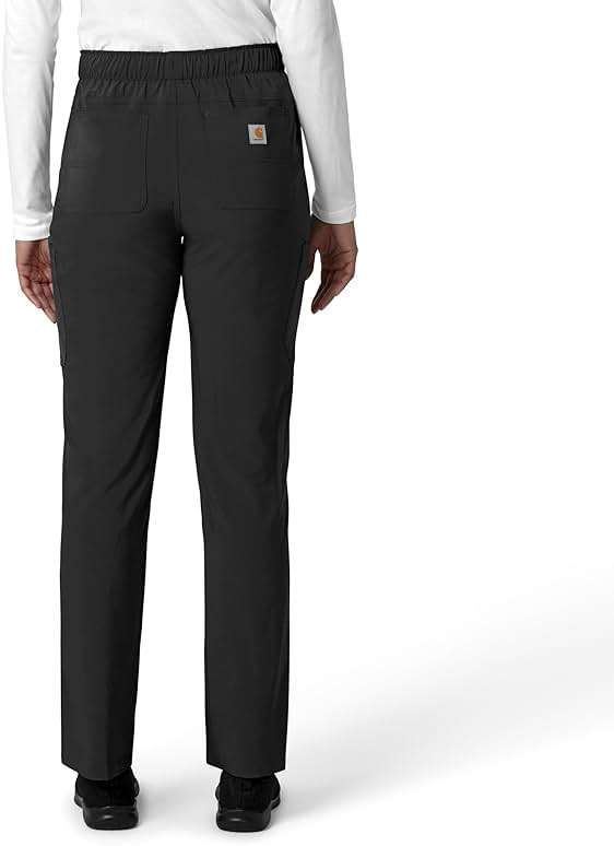 Carhartt Scrubs for Women Force Cross-Flex Straight-Leg Cargo Pants with Drawstring and 7 Pockets - Image 4