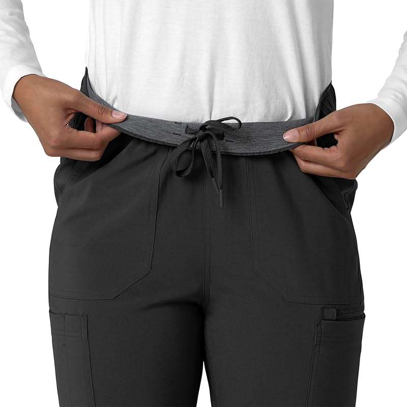 Carhartt Scrubs for Women Force Cross-Flex Straight-Leg Cargo Pants with Drawstring and 7 Pockets - Image 6