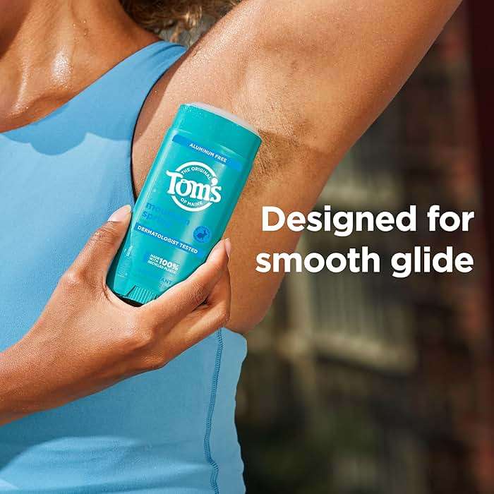 Tom’s of Maine Mountain Spring Natural Deodorant for Men and Women, Aluminum Free, 3.25 oz, 2-Pack - Image 5
