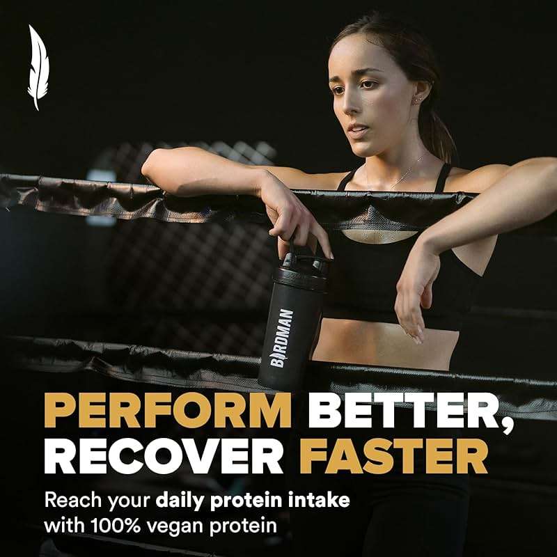 BIRDMAN Falcon Performance Vegan Protein Powder, 31g Protein, 5g Creatine, 5g BCAA, Probiotics, Electrolytes, Pre Workout, Low Carb, Sugar Free & Dairy Free, Plant Based Vanilla Protein -19 Servings - Image 7