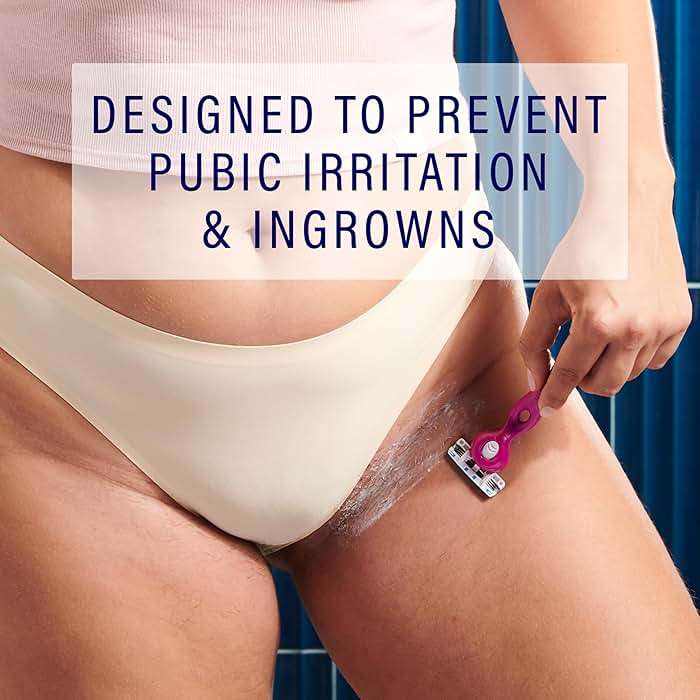 Schick Hydro Silk Ultimate Pubic Skin Protection, Bikini Razor | Razors for Women Sensitive Skin, Pubic Hair Razor for Women, Includes 1 Handle with 3 Refills - Image 2