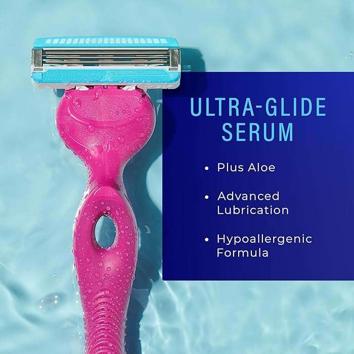 Schick Hydro Silk Ultimate Pubic Skin Protection, Bikini Razor | Razors for Women Sensitive Skin, Pubic Hair Razor for Women, Includes 1 Handle with 3 Refills - Image 3