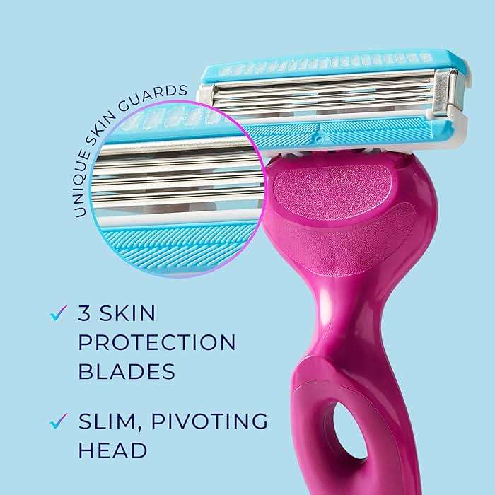 Schick Hydro Silk Ultimate Pubic Skin Protection, Bikini Razor | Razors for Women Sensitive Skin, Pubic Hair Razor for Women, Includes 1 Handle with 3 Refills - Image 4