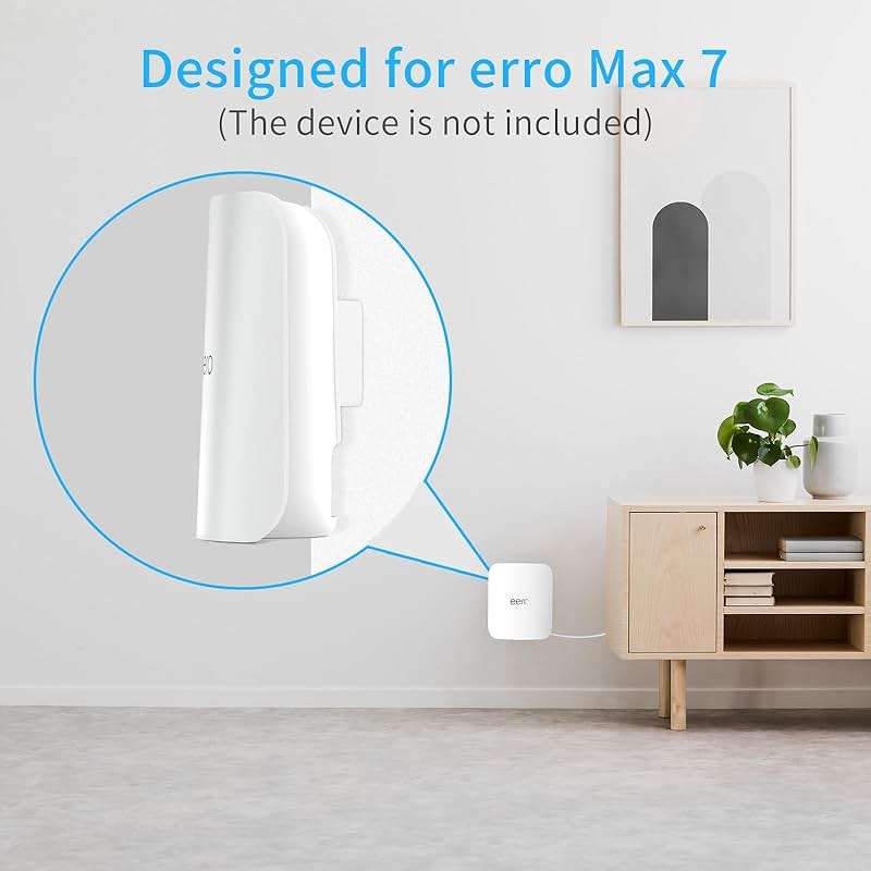 eero Max 7 Wall Mount, Wall Brackets ABS Router Holder Compatible with eero Max 7 Extender Space Saving (3 Pack) - Image 2