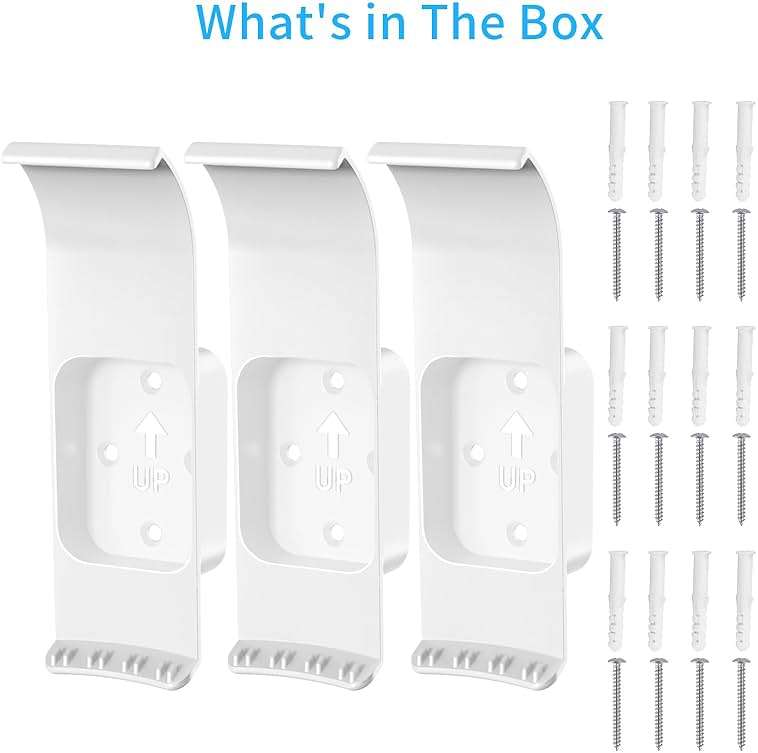 eero Max 7 Wall Mount, Wall Brackets ABS Router Holder Compatible with eero Max 7 Extender Space Saving (3 Pack) - Image 7
