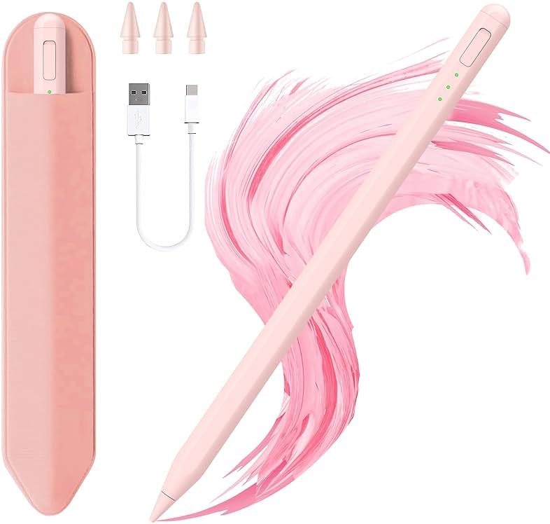 Stylus Pen for iPad11&10thGen,14Mins Faster Charge, with Pencil Holder,Palm Rejection, Tilt Sensitivity, for iPad Air11&13-inch(M3/M2), iPad Pro 11&13-inch (M4),iPad 6-11th,iPad Pro 11/12.9 inch - Product Image