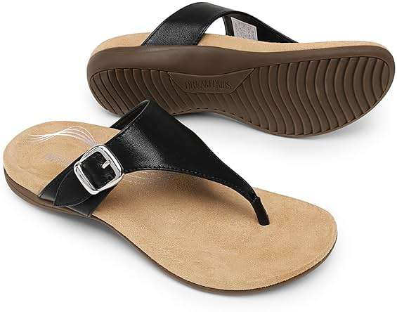 DREAM PAIRS Orthotic Thong Sandals for Women, Arch Support Flip Flops, Comfortable Lightweight Slip On Sandals for Walking, Casual Summer Everyday Wear - Image 4