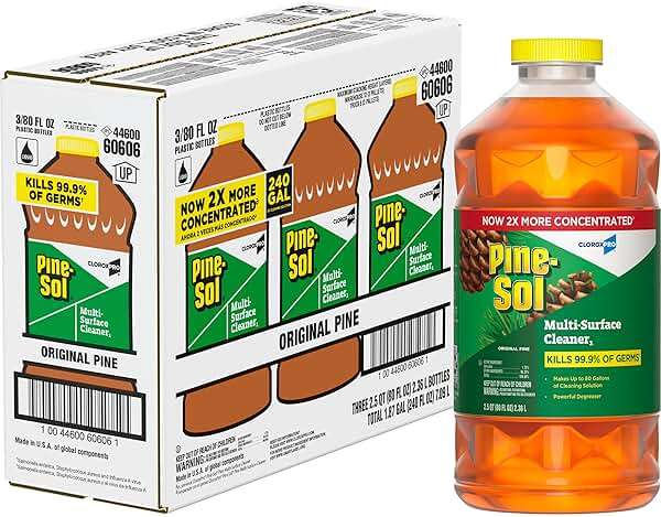 CloroxPro Pine-Sol Multi-Surface Cleaner, All Purpose Cleaner, Original Pine, 80 Fluid Ounces, Pack of 3 (60606) (Package May vary) - Image 12