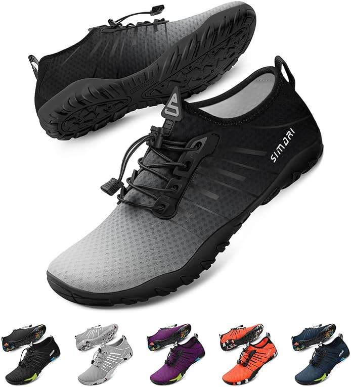 SIMARI Water Shoes for Women Men - Barefoot Quick-Dry Aqua Socks | Lightweight Swim Shoes for Surfing, Swimming, Beach Sports, Kayaking, Diving | Non-Slip Design - Image 1