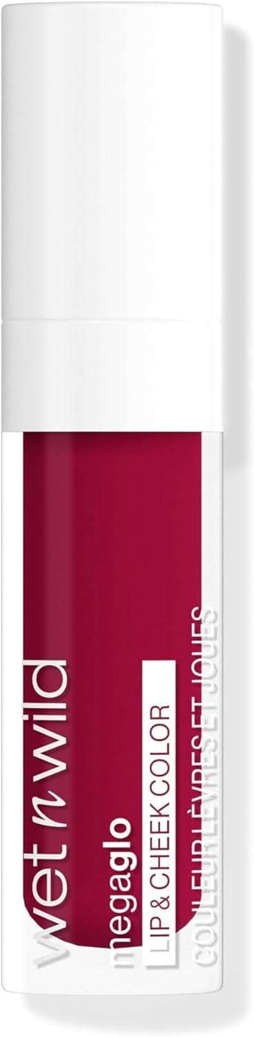 wet n wild Mega Glo Lip & Cheek Color, Creamy Berry Stain, Buildable Multi-Use Soft Matte Finish, Vegan & Cruelty-Free - Berry True - Image 1