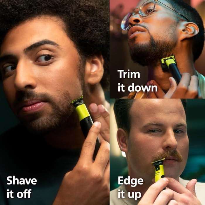 Philips Norelco OneBlade 360 with Connectivity Hybrid Face + Body, Electric Beard Trimmer, Shaver and Body Groomer Kit with 360 Blade Tech, 1x360 Blade, 5-in-1 Comb, Travel Case, Model QP4631/90 - Image 2