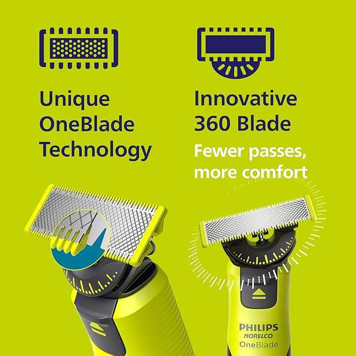 Philips Norelco OneBlade 360 with Connectivity Hybrid Face + Body, Electric Beard Trimmer, Shaver and Body Groomer Kit with 360 Blade Tech, 1x360 Blade, 5-in-1 Comb, Travel Case, Model QP4631/90 - Image 6