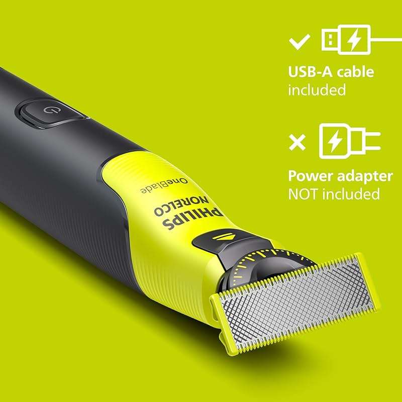 Philips Norelco OneBlade 360 with Connectivity Hybrid Face + Body, Electric Beard Trimmer, Shaver and Body Groomer Kit with 360 Blade Tech, 1x360 Blade, 5-in-1 Comb, Travel Case, Model QP4631/90 - Image 8