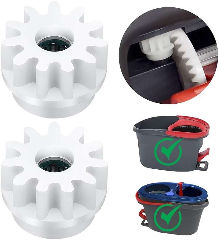 MXZONE Pedal Bearing Replacement Compatible with O Cedar Mop Bucket, One Way Clutch Gear Sprockets Repair Spin Mop and Bucket, 2 Packs - Image 1
