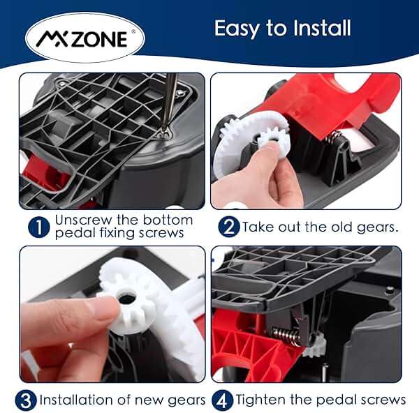 MXZONE Pedal Bearing Replacement Compatible with O Cedar Mop Bucket, One Way Clutch Gear Sprockets Repair Spin Mop and Bucket, 2 Packs - Image 4