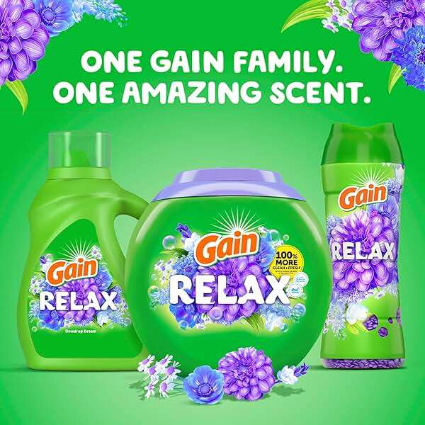 Gain In-Wash Laundry Scent Booster Beads, Relax, 24 oz - Image 6
