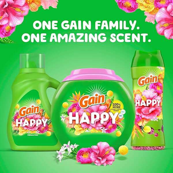 Gain In-Wash Laundry Scent Booster Beads, Happy, 24 oz - Image 6