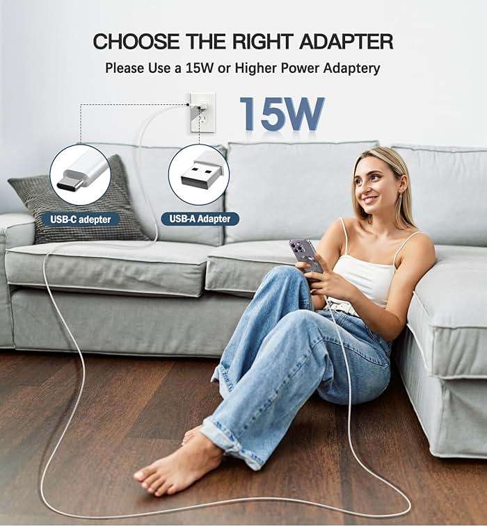 Magnetic Wireless Charger 15W Fast Mag Safe Charger for Cell iPhone 17 Pro Max/17 Pro/17 Air/17/16/15/14/13/12 Series 2 Pack Charging Pad for AirPods 3/2/Pro 2/Pro Original Replacement - Image 6