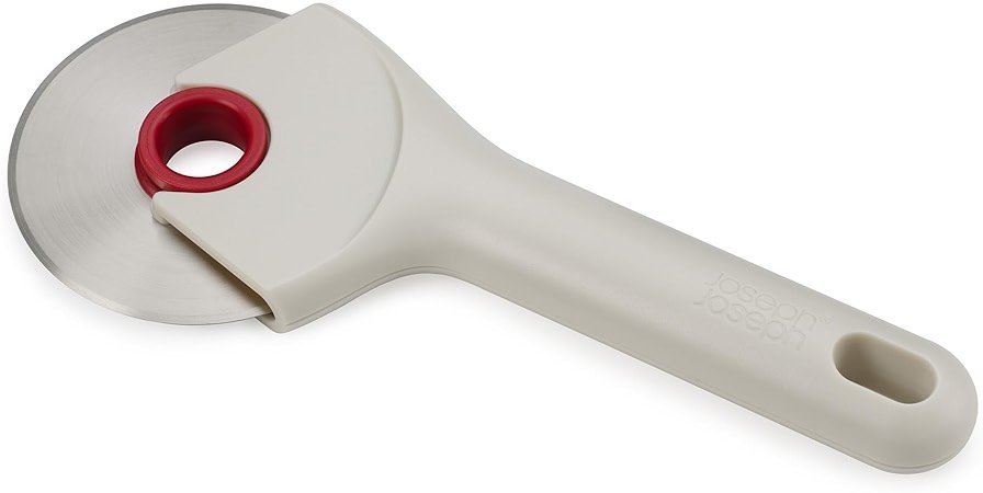 Joseph Joseph Ringo Easy Clean Pizza Wheel Cutter Slicer, Stainless Steel blade, Dishwasher safe - Product Image