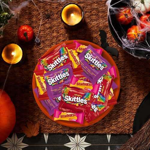 Skittles, Starburst Fun Size Chewy Candy Assorted Variety, Individually Wrapped, 32.28 Ounces, Bulk Bag - Image 5