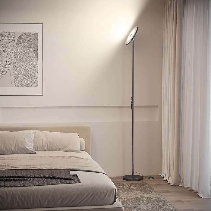 SUNMORY Floor Lamps for Living Room, 32W/3000LM Super Bright LED Floor Lamp with Remote Control, 69" Tall Standing Lamp with Stepless Dimmable, Modern Torchiere Corner Lamp for Bedroom, Office - Image 6
