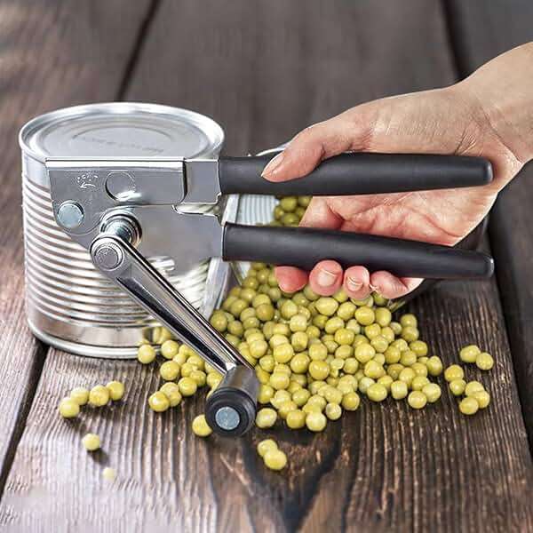 Heavy-Duty Commercial Manual Crank Can Openers,Rubber-Coated Long Handles | Easy to use, Ergonomic,Works Great on #10 Cans,for Restaurants,Home Kitchens,Seniors & Arthritis - Image 2
