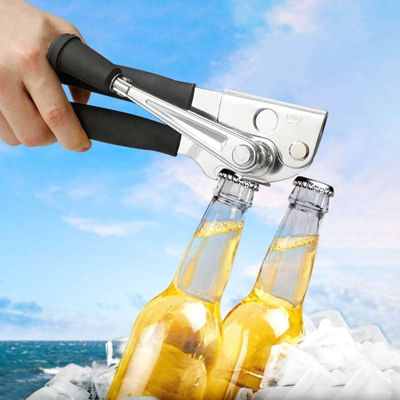 Heavy-Duty Commercial Manual Crank Can Openers,Rubber-Coated Long Handles | Easy to use, Ergonomic,Works Great on #10 Cans,for Restaurants,Home Kitchens,Seniors & Arthritis - Image 7