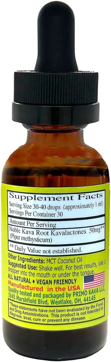 Kava Drops Liquid Kava Tincture | Noble Kava Extract from Fiji for Calm, Stress Relief & Sleep | Fast-Acting Sublingual Kavalactones | Vegan, 2 Ingredients, Additive-Free | 3rd-Party Tested | 1 fl oz - Image 8