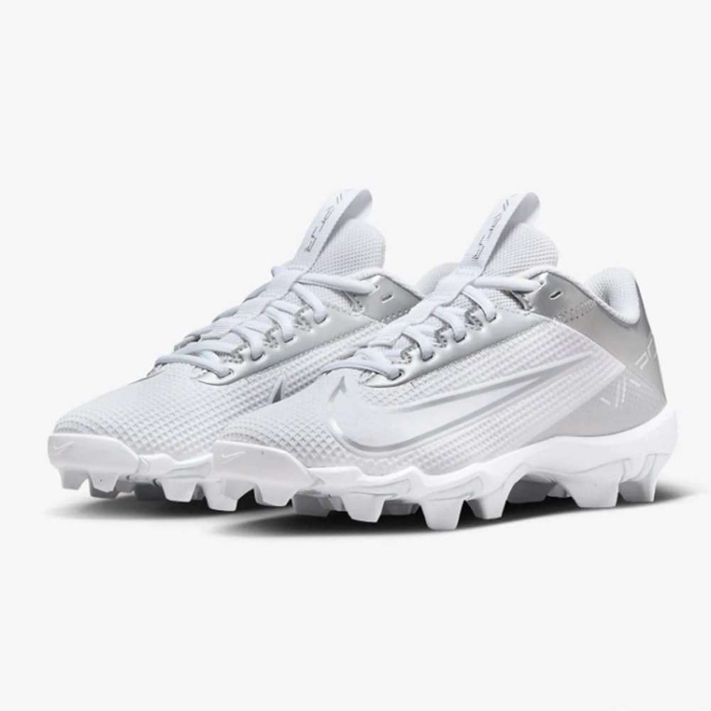 Nike Vapor Edge Shark 2 (DH5089-102,White/Metallic Silver-White) Size 5.5 - Image 2