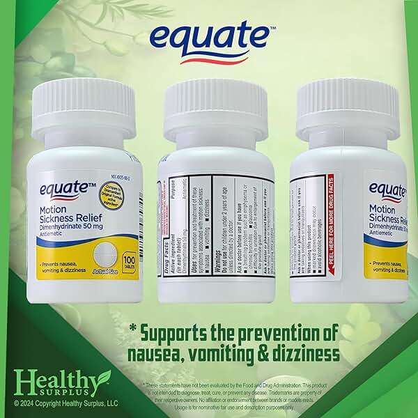 Healthy Surplus Dimenhydrinate Tablets, 50 mg 100 Count - Image 2