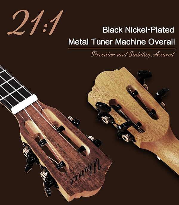 Ulumac Tenor Ukulele, KOA Acacia Wood 26 inch Adults Kids Professional Ukelele for Beginners, Hawaiian Ukele Kit with Carbon String, Tuner, Gig Bag, Strap, P004 - Image 3