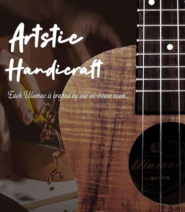 Ulumac Tenor Ukulele, KOA Acacia Wood 26 inch Adults Kids Professional Ukelele for Beginners, Hawaiian Ukele Kit with Carbon String, Tuner, Gig Bag, Strap, P004 - Image 4