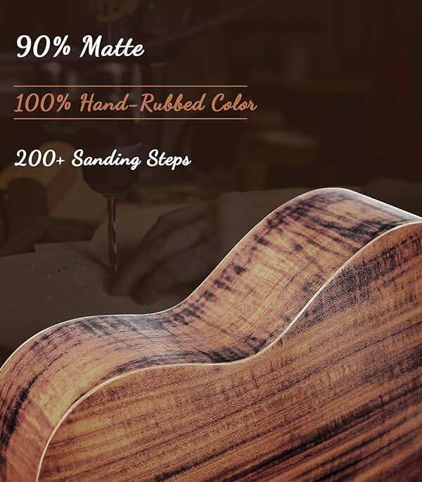 Ulumac Tenor Ukulele, KOA Acacia Wood 26 inch Adults Kids Professional Ukelele for Beginners, Hawaiian Ukele Kit with Carbon String, Tuner, Gig Bag, Strap, P004 - Image 6