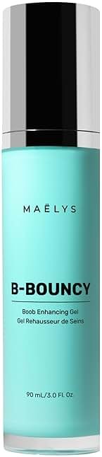 MAËLYS B-BOUNCY Boob Enhancing Gel - Skin Plumping & Tightening with Hyaluronic Acid & Tripeptide 38 - Firming Body Lotion for Aging & Saggy Skin (3 Fl Oz) - Product Image