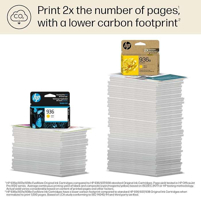 HP 936e Yellow EvoMore Ink Cartridge | Works with OfficeJet 9120, Pro 9100, Wide Format 9700 | Carbon Neutral | 4S6V5LN - Image 5