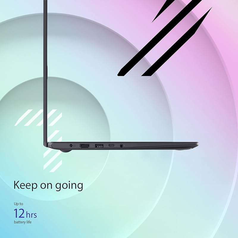 ASUS 15.6” Vivobook Go Slim Laptop, Thin & Portable for Student Study, Intel Dual Core N4500, 4GB RAM, 128GB SSD, Windows 11, Star Black, L510KA-ES04 - Image 5