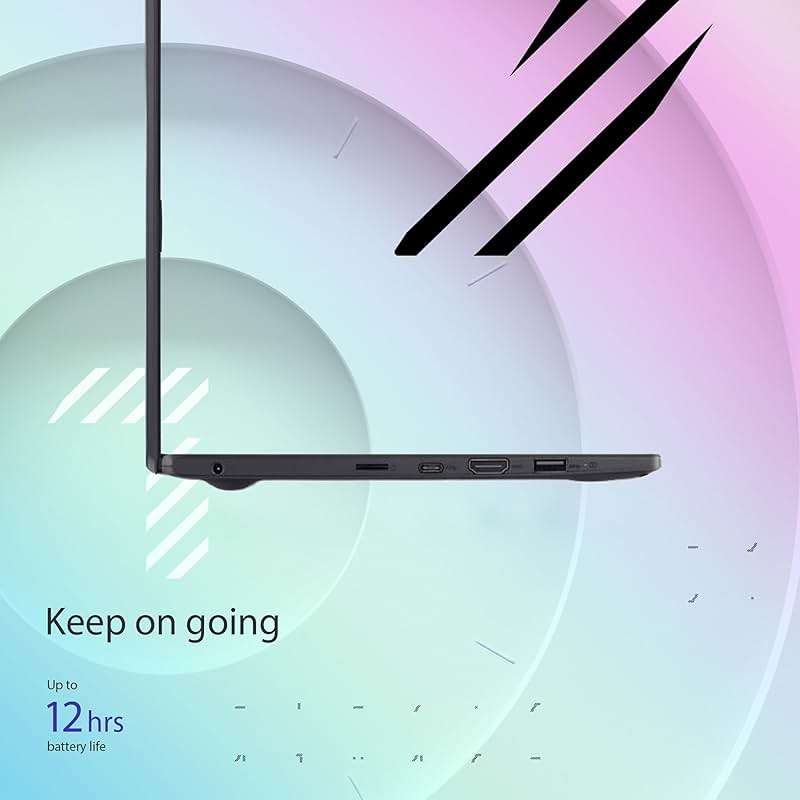 ASUS Vivobook Go 11.6” HD Slim Laptop, Intel Dual Core N4500, Intel Graphics, 4GB, 128GB, Windows 11 Home, SonicMaster, ErgoSense, Black, L210KA-ES04 - Image 4