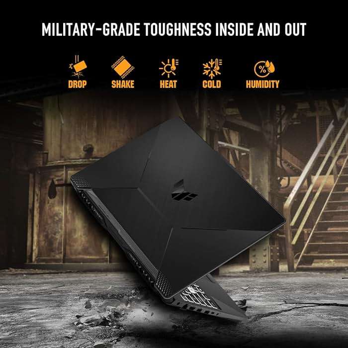 ASUS TUF Gaming A15 Gaming Laptop, 15.6” FHD 144Hz Display, NVIDIA® GeForce RTX™ 2050, AMD Ryzen™ 5 7535HS, 8GB DDR5, 512GB PCIe® Gen4 NVMe™ SSD, Wi-Fi 6, Windows 11, FA506NF-ES51 - Image 7