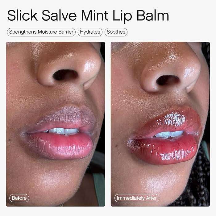 Topicals Slick Salve Mint Glossy Lip Balm | Soothes Discomfort, Strengthens Barrier and Provides Lasting Hydration & Relief | Vegan, Paraben-Free Formula with Hyaluronic Acid and Ceramides (0.5 Fl Oz) - Image 8
