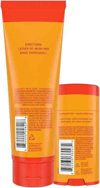 Mando Smooth Solid Stick (2.6 Ounce) + Acidified Body Wash (8.5 Ounce) - Clinically Proven to Block Odor All Day - Whole Body Safe For Pits, Packages + Feet (Bourbon Leather) - Image 2