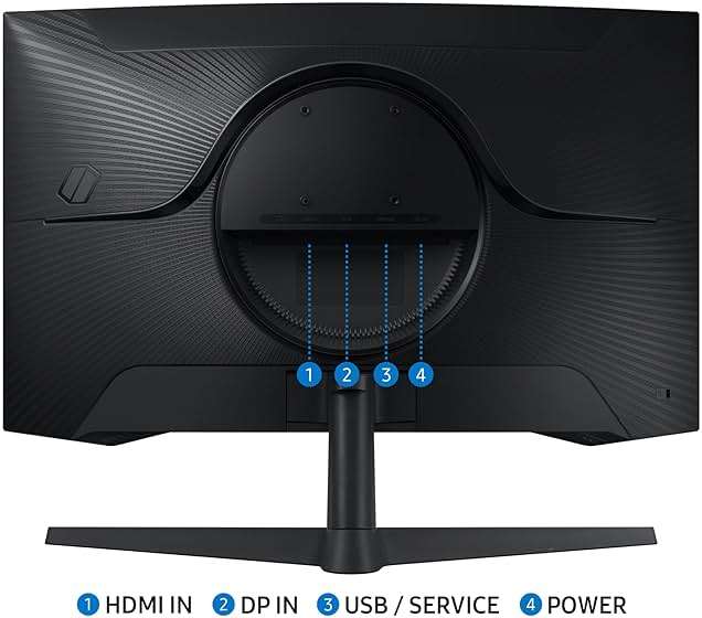 SAMSUNG 32" Odyssey G55C Series QHD 1000R Curved Gaming Monitor, 1ms(MPRT), HDR10, 165Hz, AMD Radeon FreeSync, Eye Care, Glare Free, Sharp Resolution LS32CG550ENXZA - Image 6