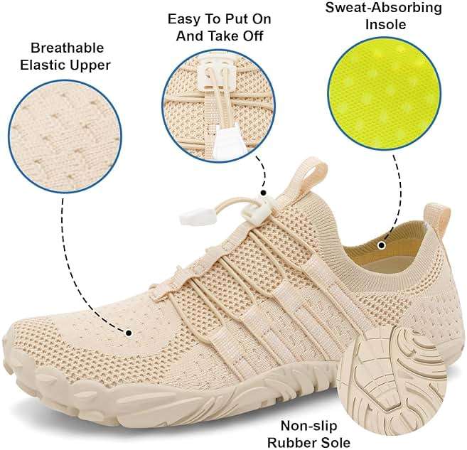 XIHALOOK Athletic Hiking Water Shoes Womens Mens Quick Dry Barefoot for Beach Walking Kayaking Surfing Training - Image 2