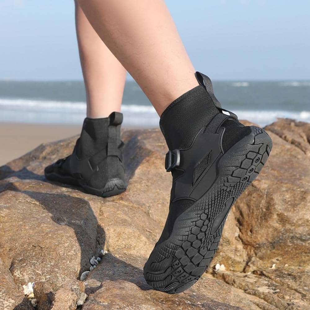 UMANPOO Men Water Shoes Women Barefoot Slip on Sneakers Swim Aqua Beach Running Walking Hiking Cycling Non Slip High Top - Image 6