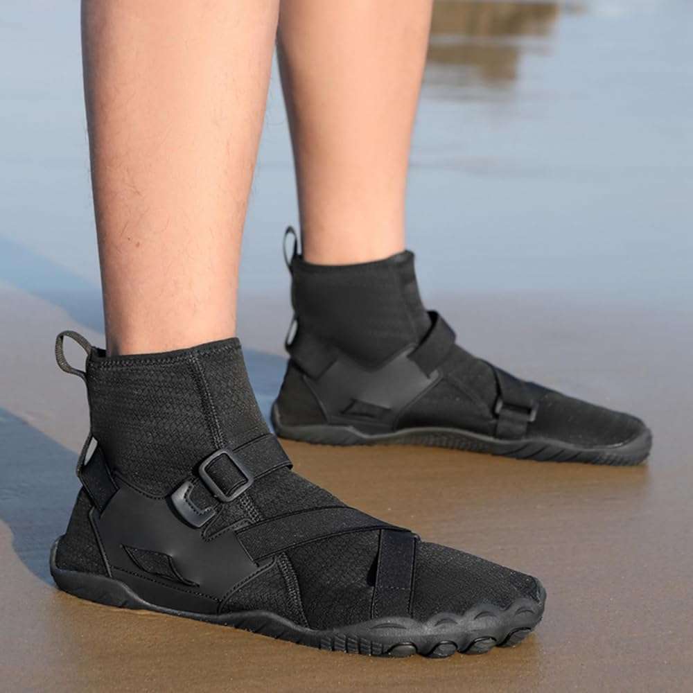 UMANPOO Men Water Shoes Women Barefoot Slip on Sneakers Swim Aqua Beach Running Walking Hiking Cycling Non Slip High Top - Image 7