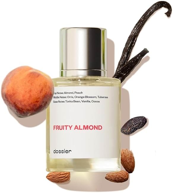 Dossier - Fruity Almond - Eau de Parfum - Perfume Luxury - Pure Infused - Paraben Free - Vegan - For Women - Fragrance 1.7 0z (Spray 50ml) - Product Image