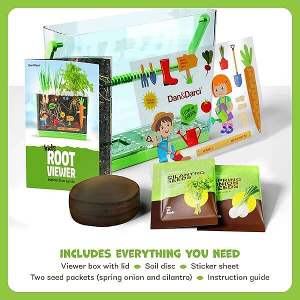 Dan&Darci Root Viewer Kit for Kids - Grow Your Own Plant for Boys & Girls Gifts - Science STEM Toy & Craft Growing Kits for Ages 4-8 Birthday Gifts for Boy, Girl 4, 5, 6, 7, 8, Year Old - Image 5